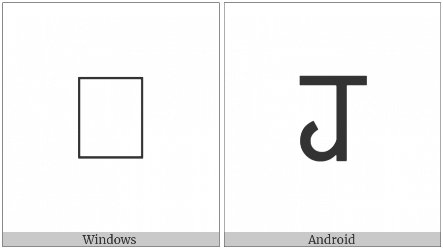 Meetei Mayek Letter Dhou on various operating systems