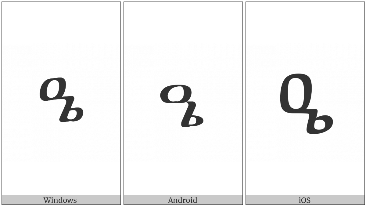 Ethiopic Syllable Pharyngeal Ee on various operating systems