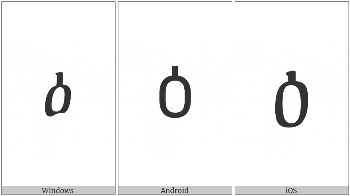 Ethiopic Syllable Pharyngeal E on various operating systems