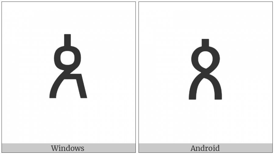 Ethiopic Syllable Pha on various operating systems