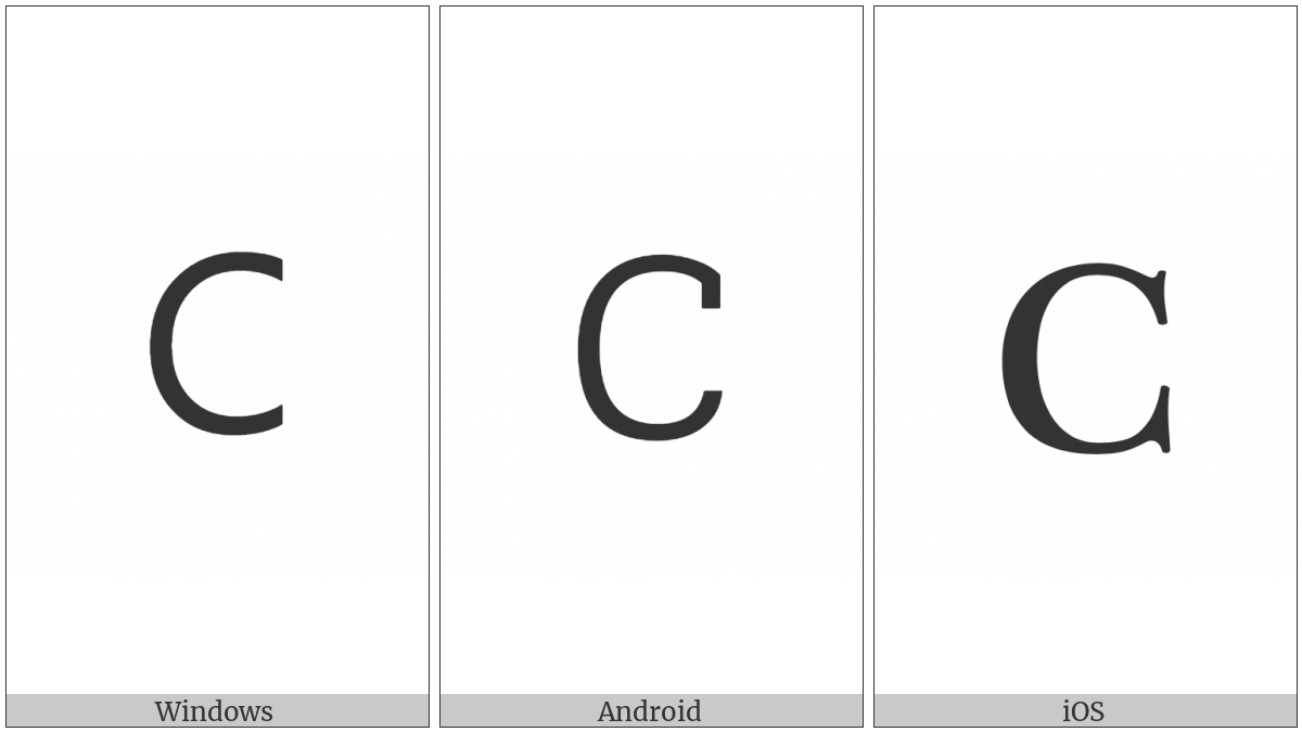 Cherokee Letter Tli on various operating systems