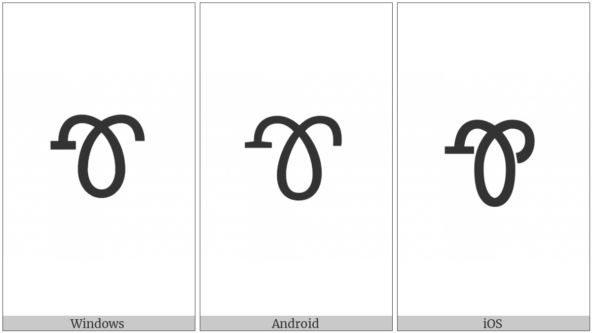 Cherokee Letter Tlu on various operating systems