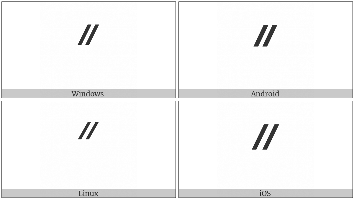 Canadian Syllabics Final Double Acute on various operating systems