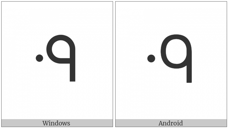 Canadian Syllabics Kwe on various operating systems