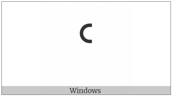 Canadian Syllabics West-Cree M on various operating systems