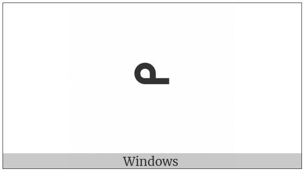 Canadian Syllabics N on various operating systems