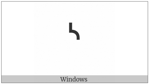 Canadian Syllabics S on various operating systems