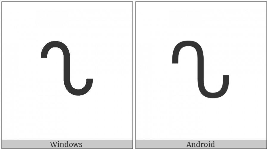 Canadian Syllabics She on various operating systems