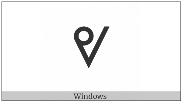 Canadian Syllabics Fe on various operating systems