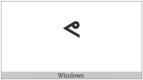 Canadian Syllabics F on various operating systems