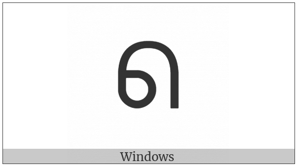 Canadian Syllabics Thi on various operating systems