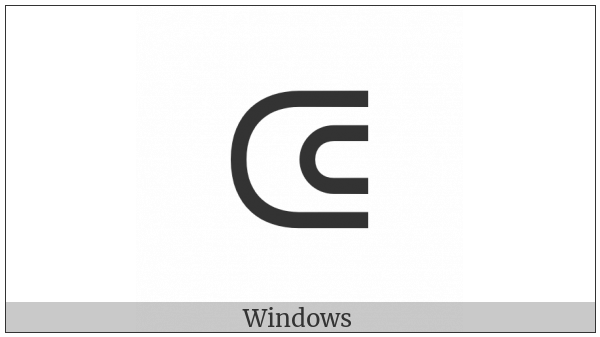 Canadian Syllabics Tya on various operating systems