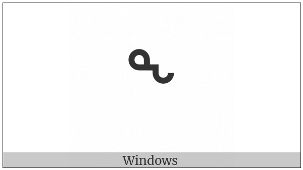 Canadian Syllabics Ng on various operating systems