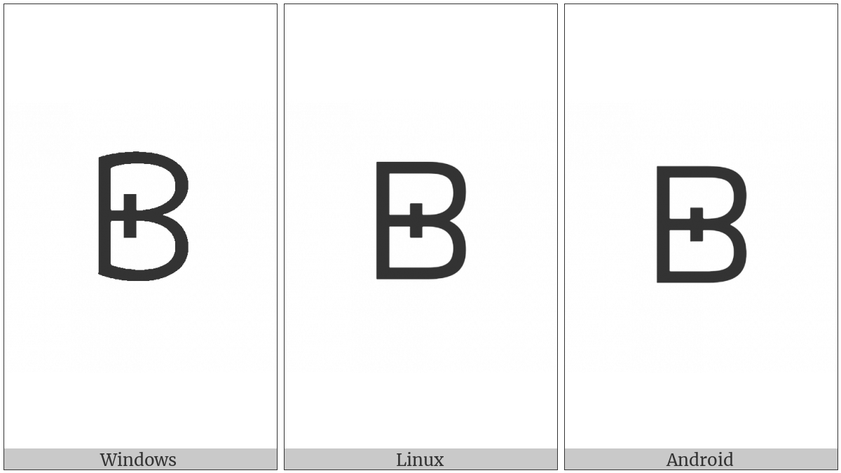 Canadian Syllabics Carrier Khee on various operating systems