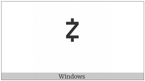 Canadian Syllabics Carrier Initial Z on various operating systems