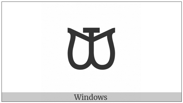 Canadian Syllabics Carrier Ttsu on various operating systems