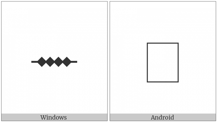 Ogham Letter Eadhadh on various operating systems