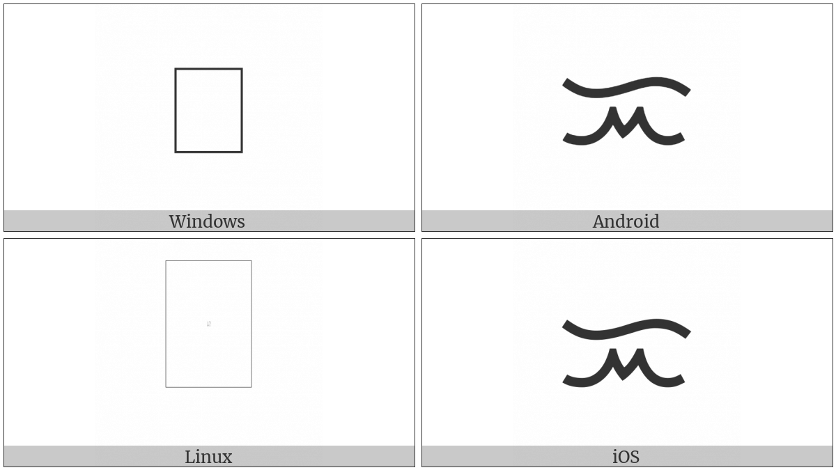 Tagalog Letter I on various operating systems