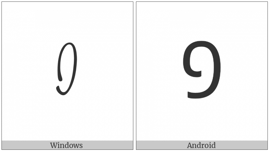 Mongolian Digit One on various operating systems