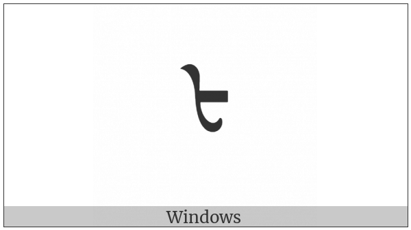 Mongolian Letter Sibe Fa on various operating systems