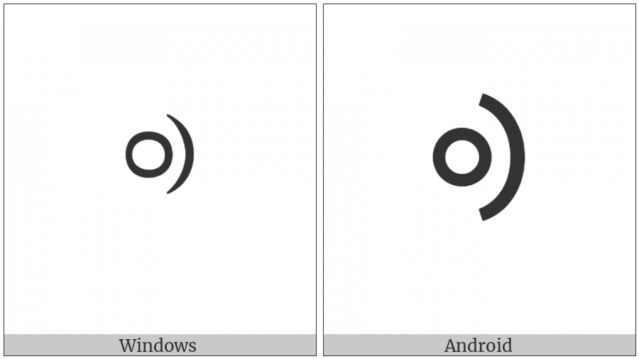 Mongolian Letter Ali Gali Anusvara One on various operating systems