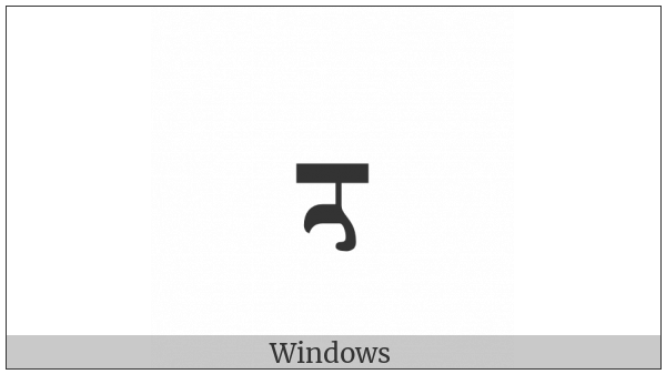 Mongolian Letter Ali Gali Ca on various operating systems