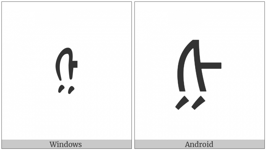 Mongolian Letter Ali Gali Ssa on various operating systems