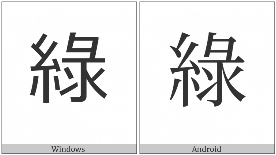 Cjk Compatibility Ideograph-F93D on various operating systems