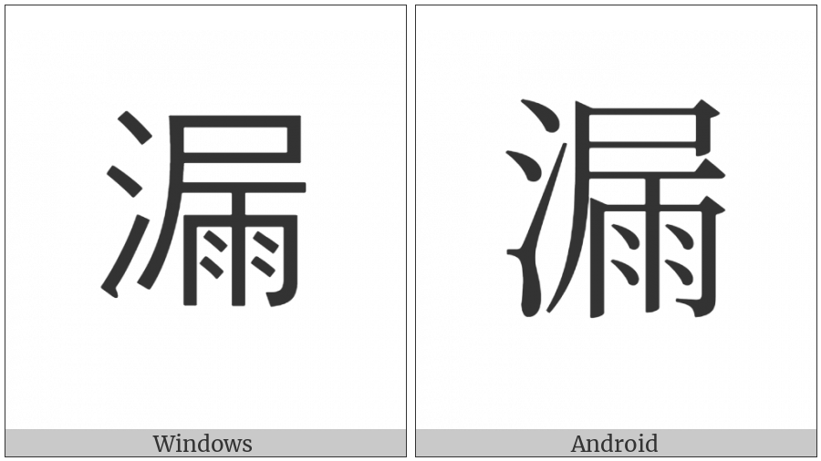 Cjk Compatibility Ideograph-F94E on various operating systems