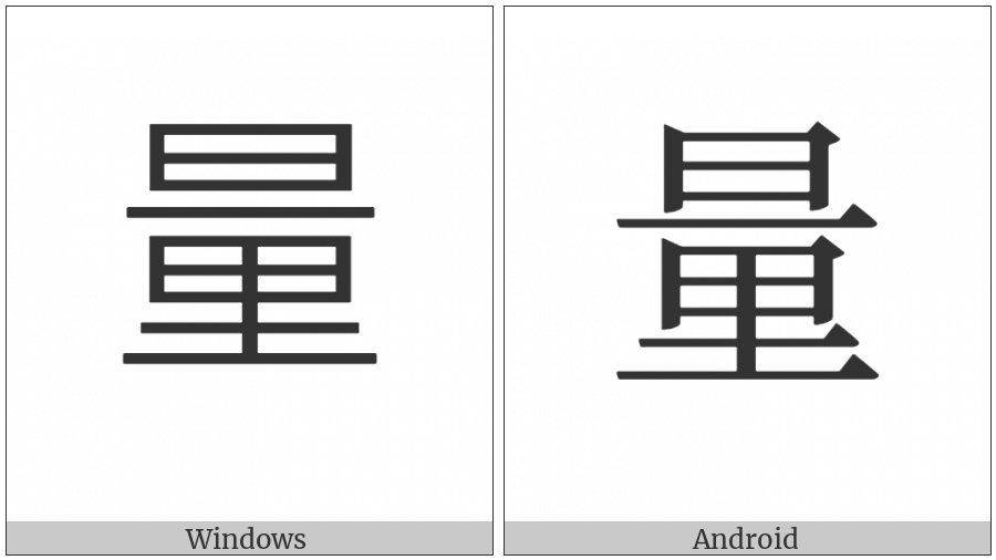 Cjk Compatibility Ideograph-F97E on various operating systems