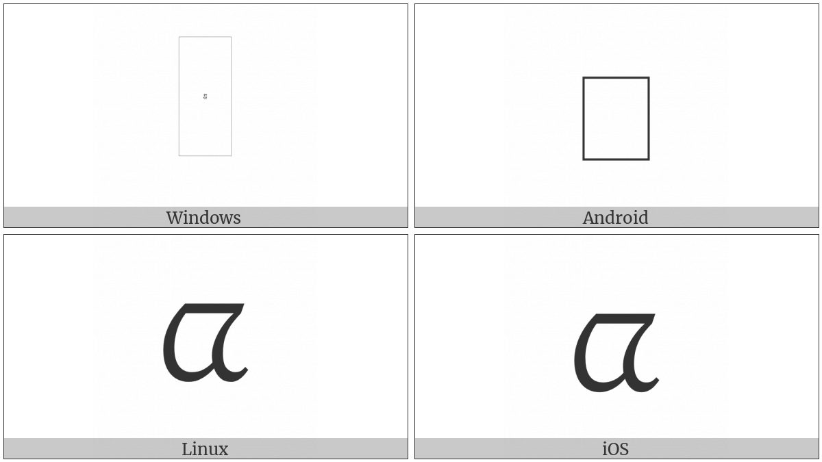 Limbu Letter Kha on various operating systems