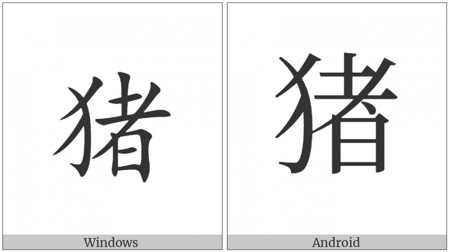 Cjk Compatibility Ideograph-Fa16 on various operating systems