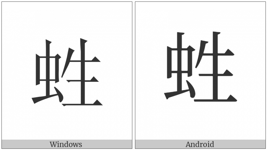 Cjk Compatibility Ideograph-Fa21 on various operating systems