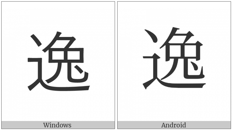 Cjk Compatibility Ideograph-Fa25 on various operating systems