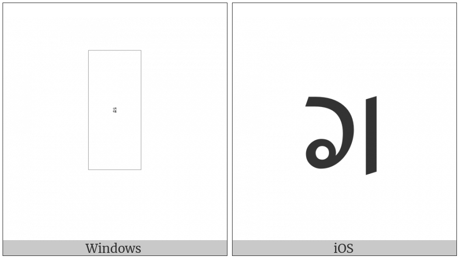 Limbu Letter Ca on various operating systems