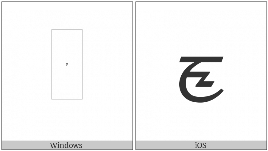 Limbu Letter Cha on various operating systems