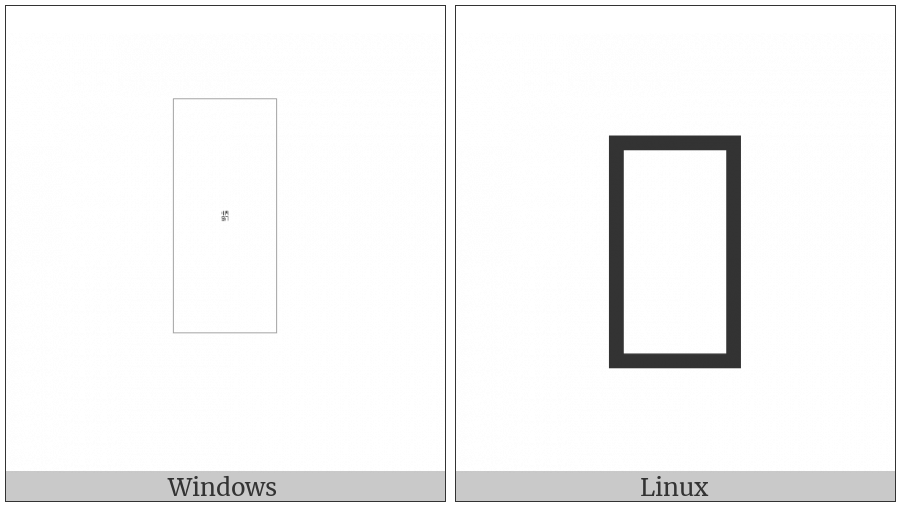 Limbu Small Letter Ra on various operating systems