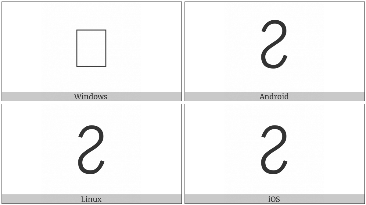 Linear B Syllable B075 We on various operating systems