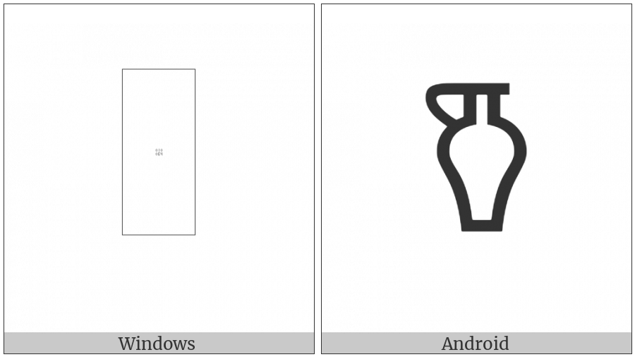 Linear B Ideogram Vessel B205 on various operating systems