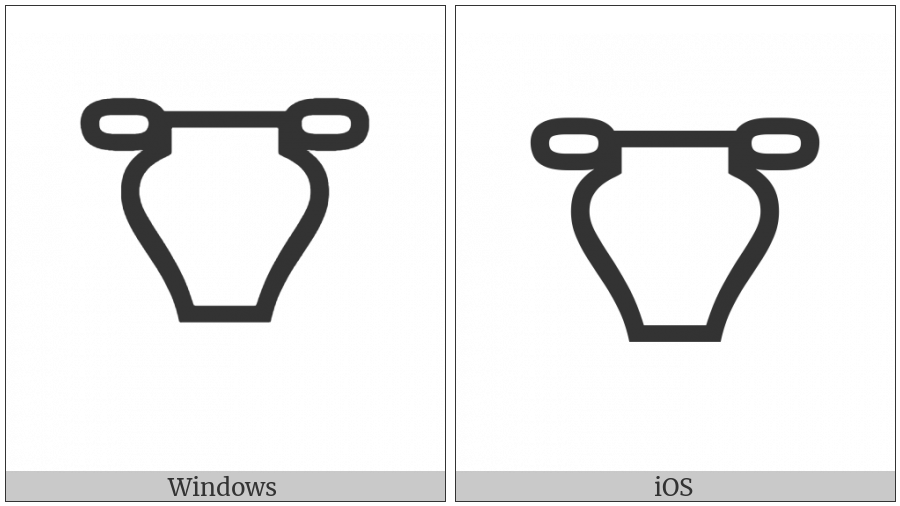 Linear B Ideogram Vessel B214 on various operating systems