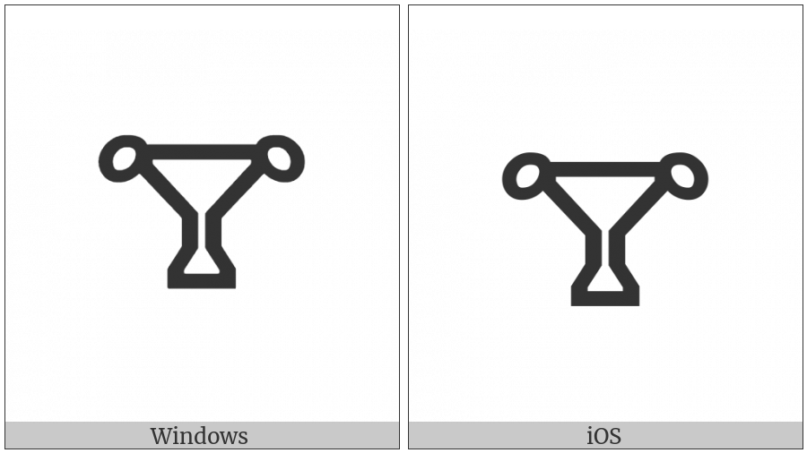 Linear B Ideogram Vessel B215 on various operating systems