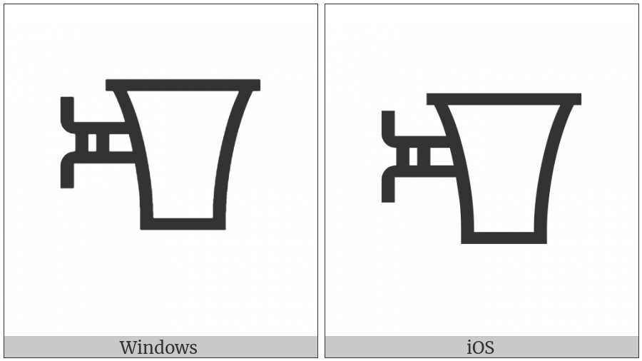 Linear B Ideogram Vessel B218 on various operating systems