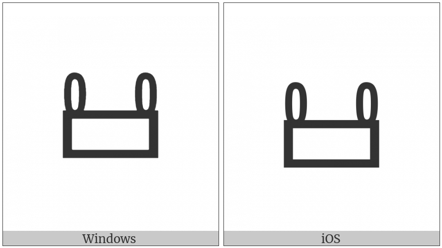 Linear B Ideogram Vessel B219 on various operating systems