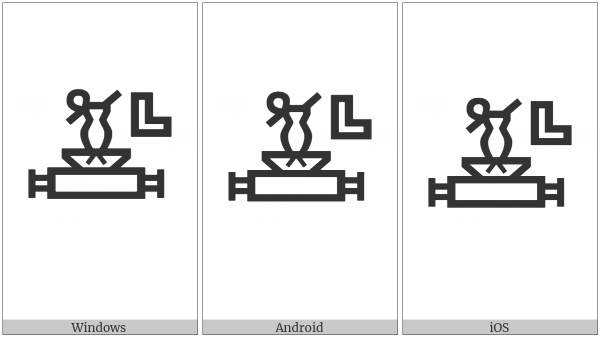 Linear B Ideogram Vessel B226 on various operating systems