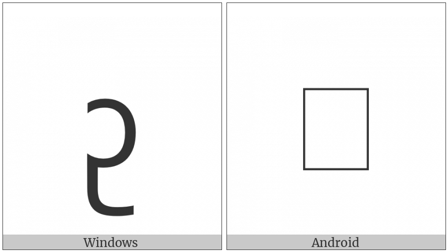 New Tai Lue Vowel Sign U on various operating systems