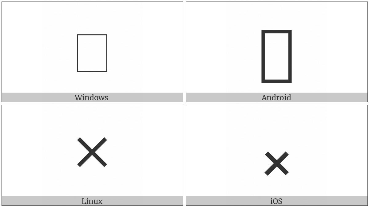 Aegean Check Mark on various operating systems