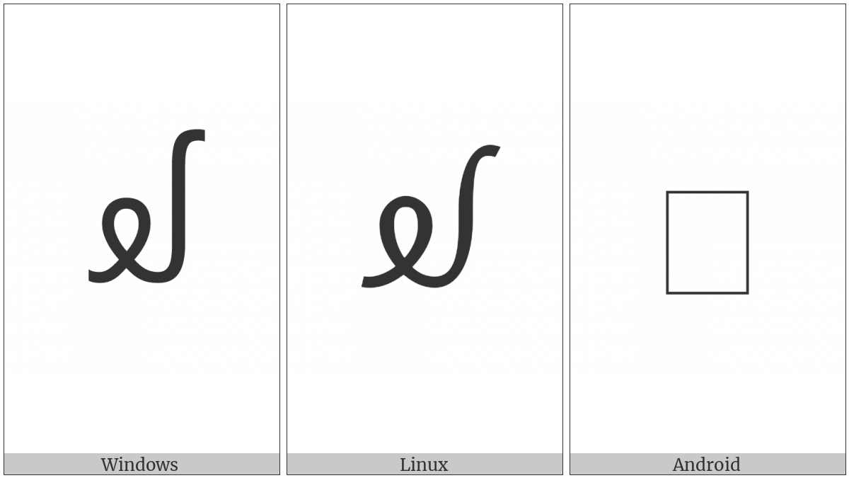 New Tai Lue Vowel Sign Oay on various operating systems