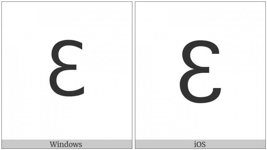 Deseret Capital Letter Long E on various operating systems