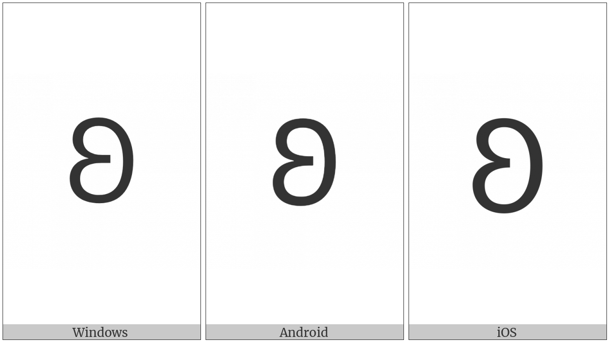 Deseret Capital Letter Long A on various operating systems