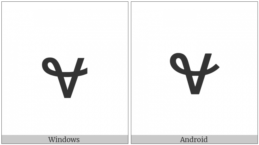 Deseret Small Letter Yee on various operating systems